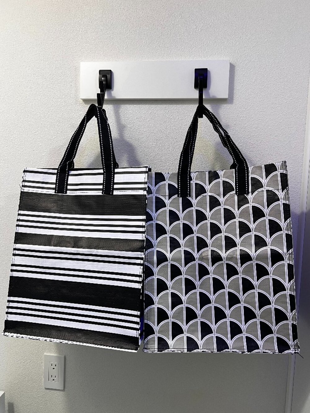 Premium Heavy-Duty Reusable Grocery Tote Bags (set of 2) - NWOT